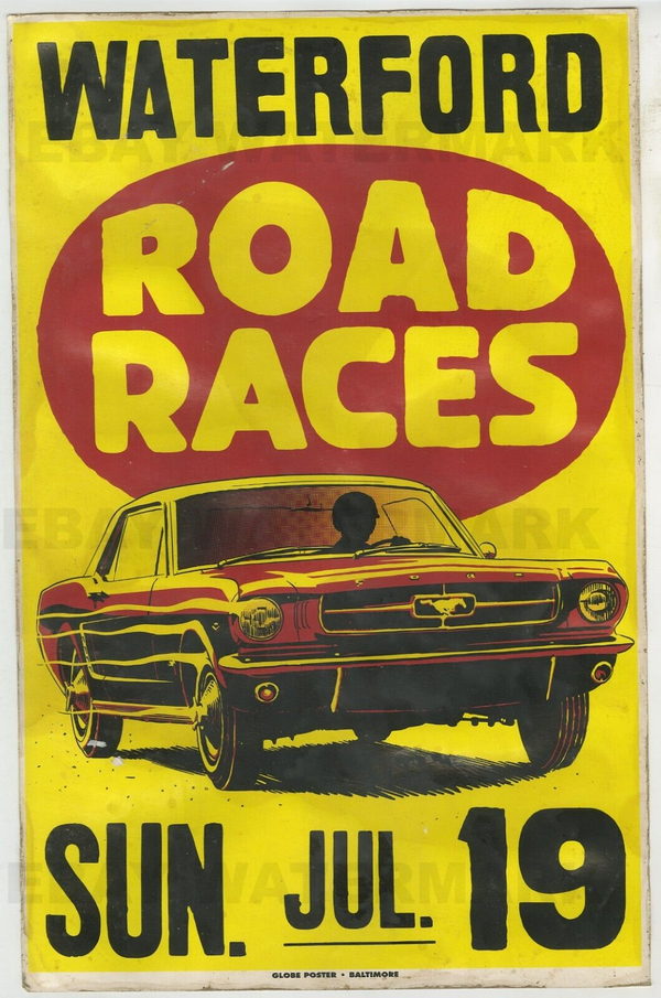 vintage poster Waterford Hills Raceway (Waterford Hills Road Racing), Clarkston